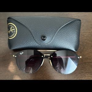 Ray-Ban Rb4292 Blaze Double Bridge Sunglasses Gold Frame Brown Lenses